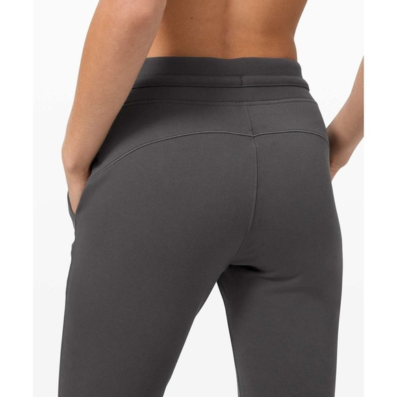 Lululemon Ready To Fleece Pants Womens Size 10 Black Joggers W5CZ9S 28" - Picture 12 of 12